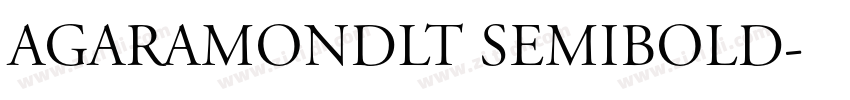 AGaramondLT Semibold字体转换